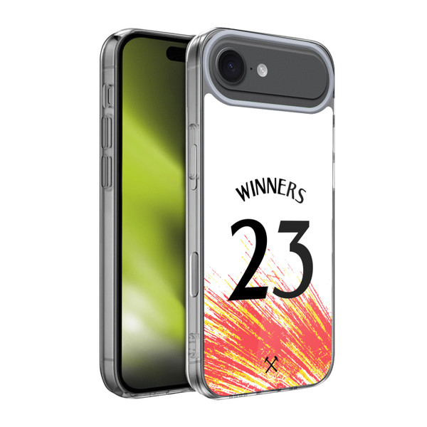 West Ham United FC 2023 Winners Third Kit Soft Gel Case for Apple iPhone 17 Air