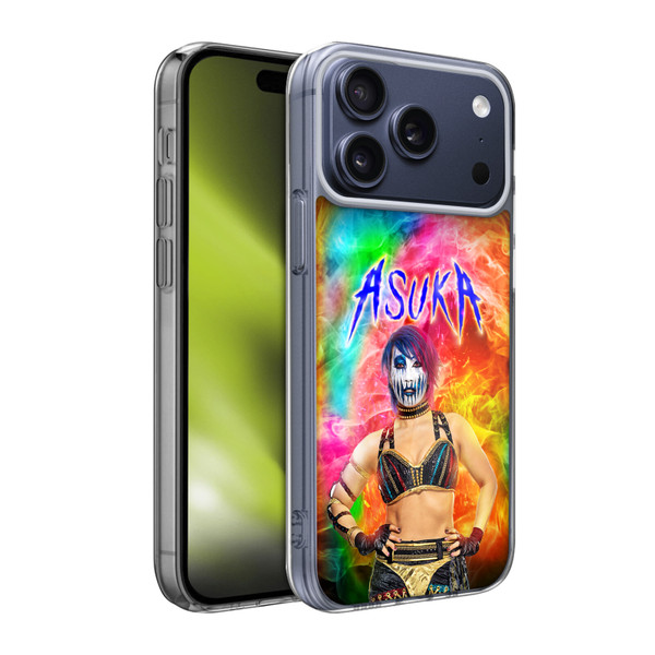 WWE Asuka Colourful Portrait Soft Gel Case for Apple iPhone 17 Pro Max