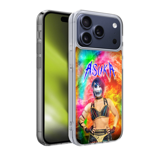 WWE Asuka Colourful Portrait Soft Gel Case for Apple iPhone 17 Pro
