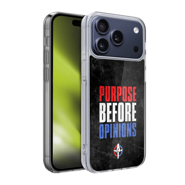 WWE Austin Theory Purpose Before Opinions Soft Gel Case for Apple iPhone 17 Pro