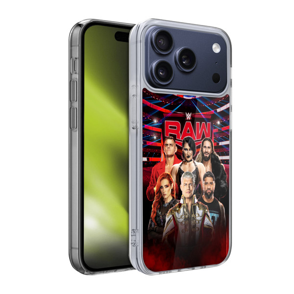 WWE Pay-Per-View Superstars Raw Soft Gel Case for Apple iPhone 17 Pro