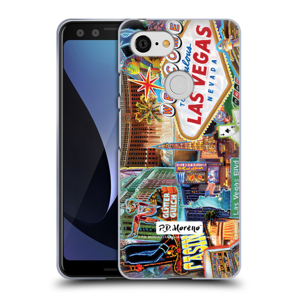 P.D. Moreno Cities Las Vegas 1 Soft Gel Case for Google Pixel 3