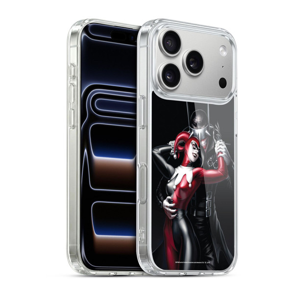 Batman DC Comics 90th Anniversary Comic Books Harley Quinn Soft Gel Case for Apple iPhone 17 Pro