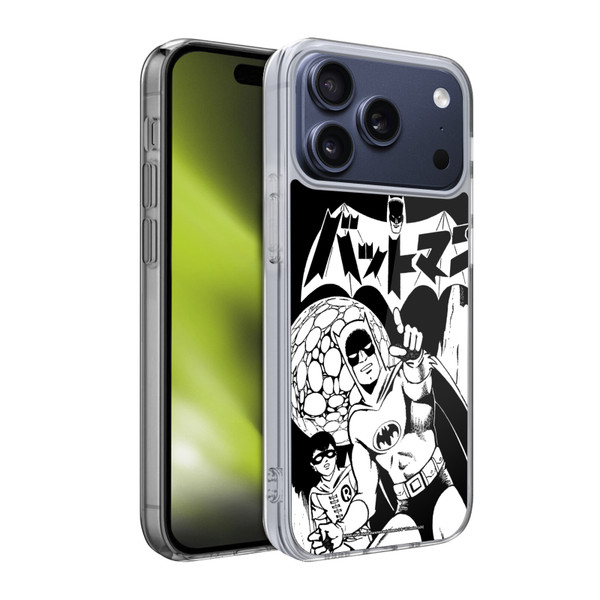 Batman DC Comics Bat-Manga! Black And White Soft Gel Case for Apple iPhone 17 Pro