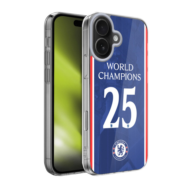 Chelsea Football Club 2025 World Champions Home Kit Soft Gel Case for Apple iPhone 17 Chelsea Football Club 2025 World Champions Home Kit Soft Gel Case for Apple iPhone 17