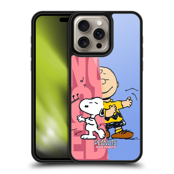 Peanuts Halfs And Laughs Snoopy & Charlie Gel Armour Case For Apple iPhone 16 Pro Max