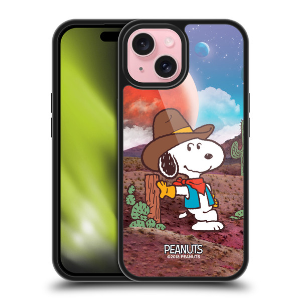 Peanuts Snoopy Space Cowboy Nebula Ranger Gel Armour Case For Apple iPhone 15 Peanuts Snoopy Space Cowboy Nebula Ranger Gel Armour Case For Apple iPhone 15