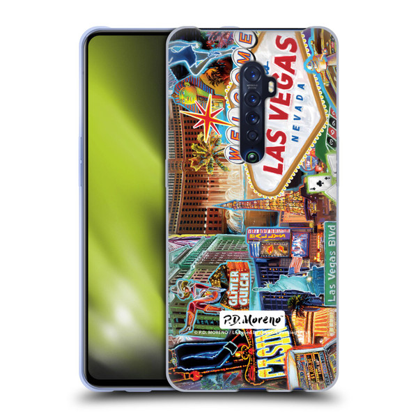 P.D. Moreno Cities Las Vegas 1 Soft Gel Case for OPPO Reno 2
