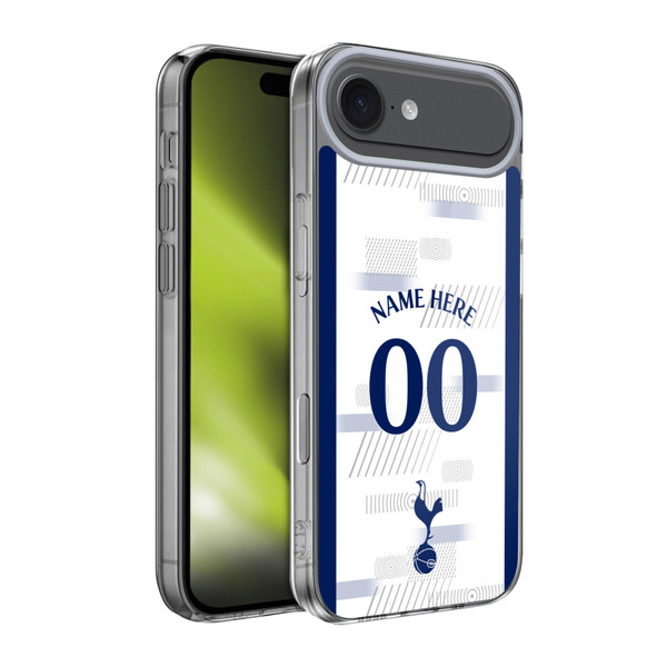 Custom Customised Personalised Tottenham Hotspur F.C. 2023/24 Badge White Soft Gel Case for Apple iPhone 17 Air