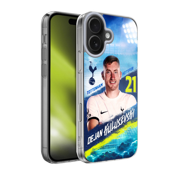 Tottenham Hotspur F.C. 2023/24 First Team Dejan Kulusevski Soft Gel Case for Apple iPhone 17