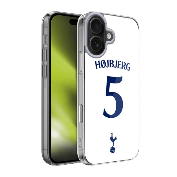Tottenham Hotspur F.C. 2021/22 Players Home Kit Pierre-Emile Højbjerg Soft Gel Case for Apple iPhone 17