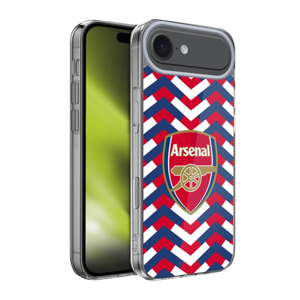 Arsenal FC Logos Zigzag Soft Gel Case for Apple iPhone 17 Air Arsenal FC Logos Zigzag Soft Gel Case for Apple iPhone 17 Air