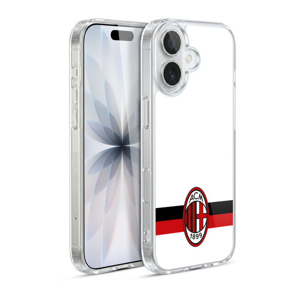 AC Milan Crest White Soft Gel Case for Apple iPhone 17