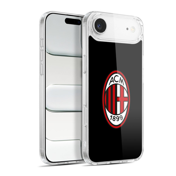 AC Milan Crest Full Colour Black Soft Gel Case for Apple iPhone 17 Air