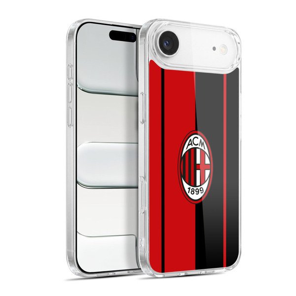 AC Milan Crest Red And Black Soft Gel Case for Apple iPhone 17 Air