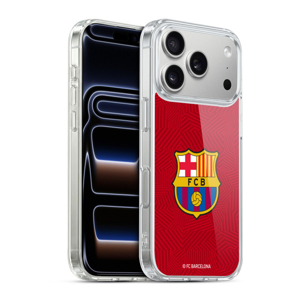 FC Barcelona Crest Red Soft Gel Case for Apple iPhone 17 Pro