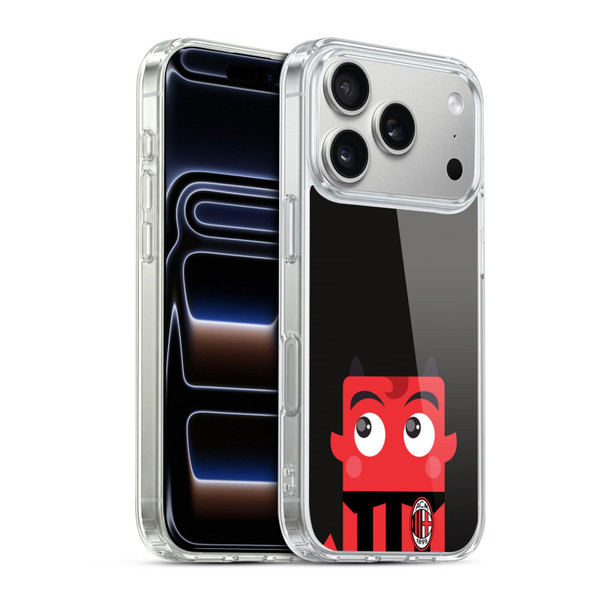AC Milan Art Mascotte Soft Gel Case for Apple iPhone 17 Pro