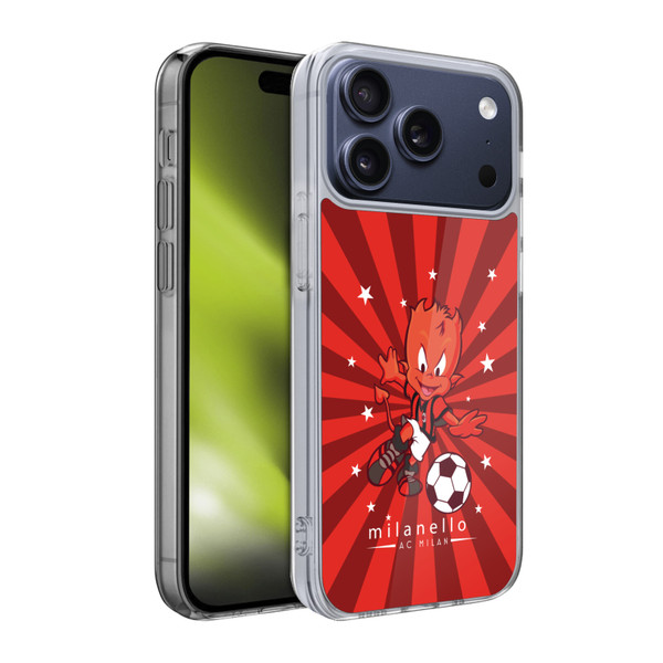 AC Milan Children Milanello 2 Soft Gel Case for Apple iPhone 17 Pro