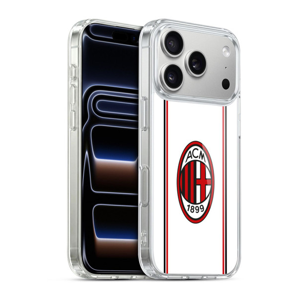 AC Milan 2017/18 Crest Kit Away Soft Gel Case for Apple iPhone 17 Pro