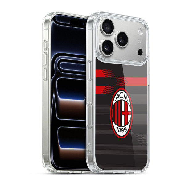 AC Milan 2017/18 Crest Kit Third Soft Gel Case for Apple iPhone 17 Pro