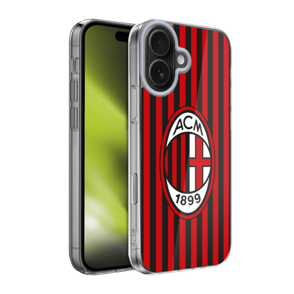 AC Milan 2019/20 Crest Kit Home Soft Gel Case for Apple iPhone 17
