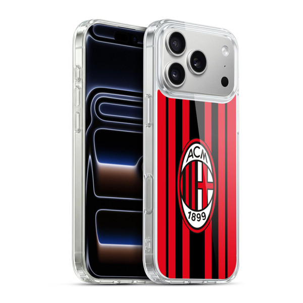 AC Milan 2021/22 Crest Kit Home Soft Gel Case for Apple iPhone 17 Pro Max