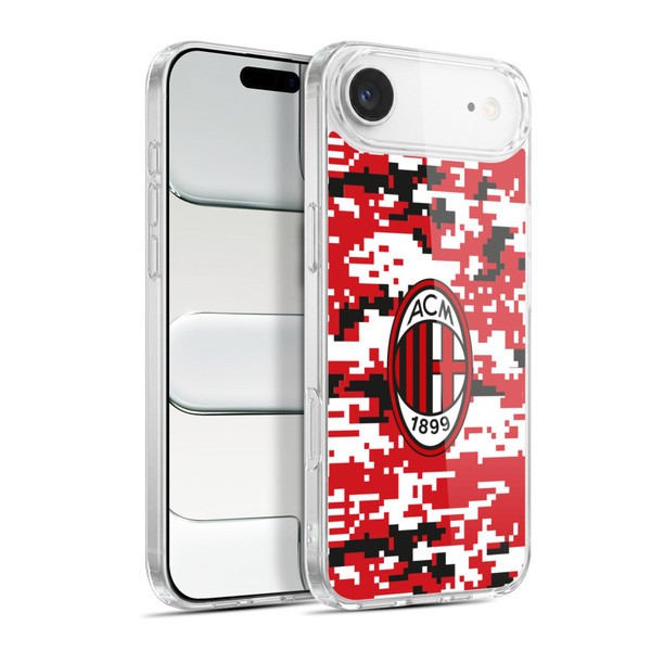 AC Milan Crest Patterns Digital Camouflage Soft Gel Case for Apple iPhone 17 Air