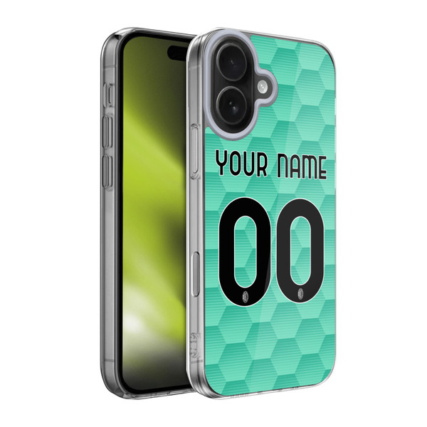 Custom Customised Personalised AC Milan 2020/21 Kit Away Soft Gel Case for Apple iPhone 17