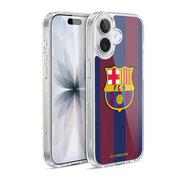 FC Barcelona 2023/24 Crest Kit Home Soft Gel Case for Apple iPhone 17