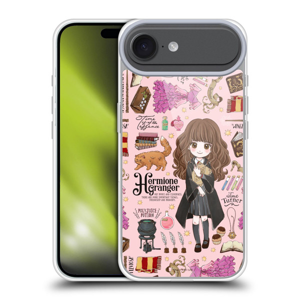 Harry Potter Deathly Hallows XXXVII Hermione Pattern Soft Gel Case for Apple iPhone 17 Air