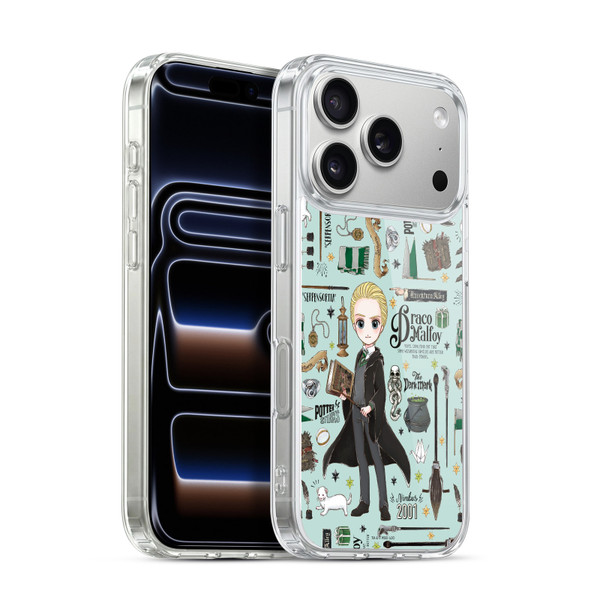 Harry Potter Deathly Hallows XXXVII Draco Pattern Soft Gel Case for Apple iPhone 17 Pro