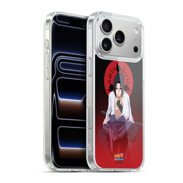Naruto Shippuden Character Art Sasuke Uchiha Soft Gel Case for Apple iPhone 17 Pro Max