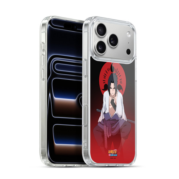 Naruto Shippuden Character Art Sasuke Uchiha Soft Gel Case for Apple iPhone 17 Pro Max