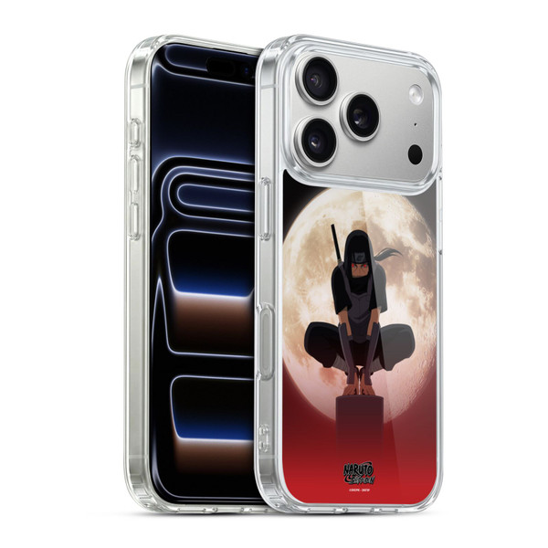 Naruto Shippuden Character Art Itachi Uchiha Moon Soft Gel Case for Apple iPhone 17 Pro