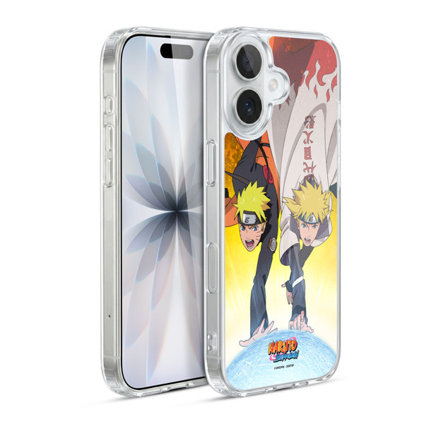 Naruto Shippuden Key Art Naruto And Minato Soft Gel Case for Apple iPhone 17