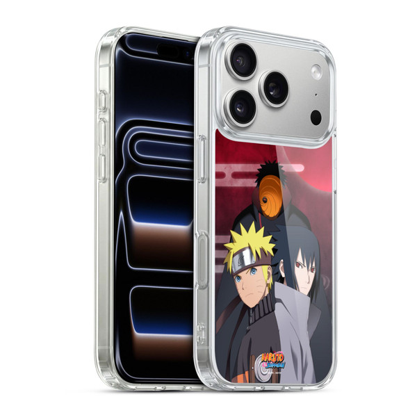 Naruto Shippuden Key Art Obito Naruto Sasuke Soft Gel Case for Apple iPhone 17 Pro