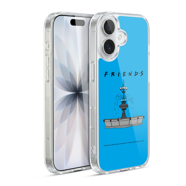 Friends TV Show Iconic Fountain Soft Gel Case for Apple iPhone 17