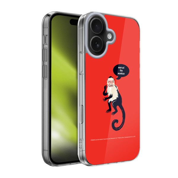 Friends TV Show Iconic Marcel The Monkey Soft Gel Case for Apple iPhone 17