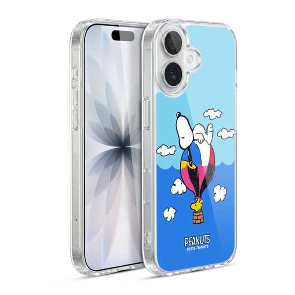 Peanuts Halfs And Laughs Snoopy & Woodstock Balloon Soft Gel Case for Apple iPhone 17