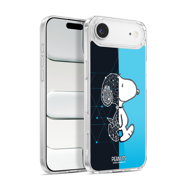 Peanuts Halfs And Laughs Snoopy Geometric Soft Gel Case for Apple iPhone 17 Air