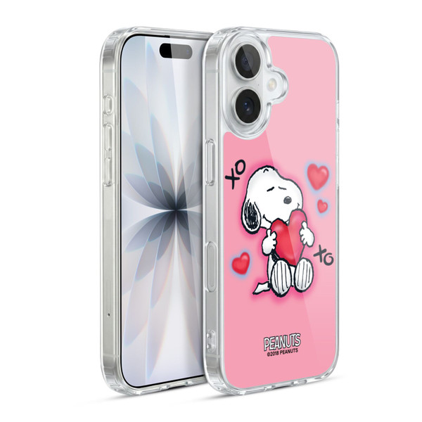 Peanuts Snoopy Boardwalk Airbrush XOXO Soft Gel Case for Apple iPhone 17