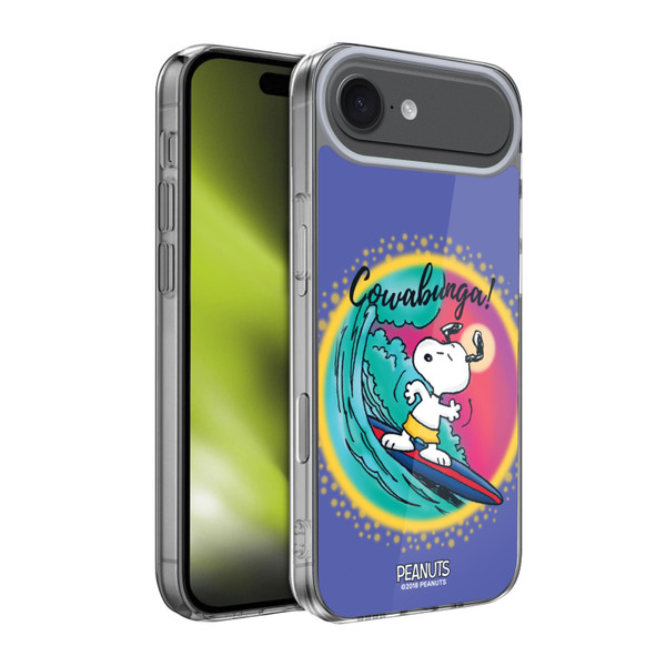 Peanuts Snoopy Boardwalk Airbrush Cowabunga Surf Soft Gel Case for Apple iPhone 17 Air