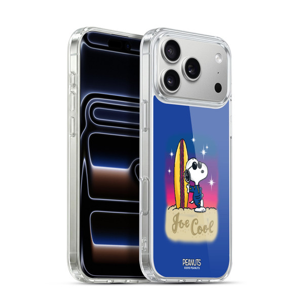 Peanuts Snoopy Boardwalk Airbrush Joe Cool Surf Soft Gel Case for Apple iPhone 17 Pro Max