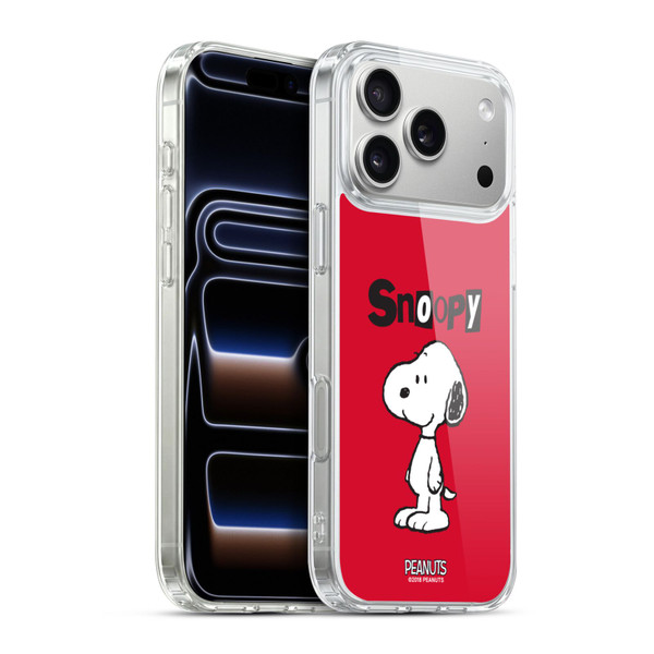 Peanuts Characters Snoopy Soft Gel Case for Apple iPhone 17 Pro Max