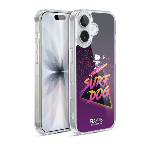 Peanuts Snoopy Aloha Disco Surf Dog Soft Gel Case for Apple iPhone 17