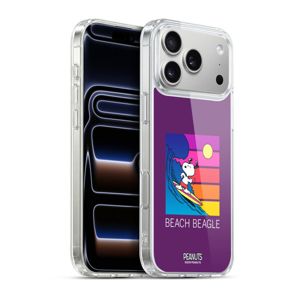 Peanuts Snoopy Aloha Disco Beach Beagle Soft Gel Case for Apple iPhone 17 Pro Max
