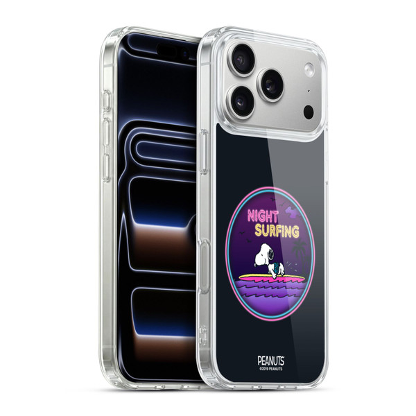 Peanuts Snoopy Aloha Disco Night Surfer Soft Gel Case for Apple iPhone 17 Pro Max