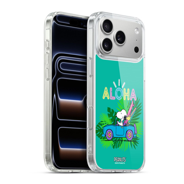 Peanuts Snoopy Aloha Disco Tropical Surf Soft Gel Case for Apple iPhone 17 Pro Max
