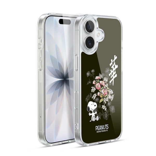 Peanuts Oriental Snoopy Floral Soft Gel Case for Apple iPhone 17