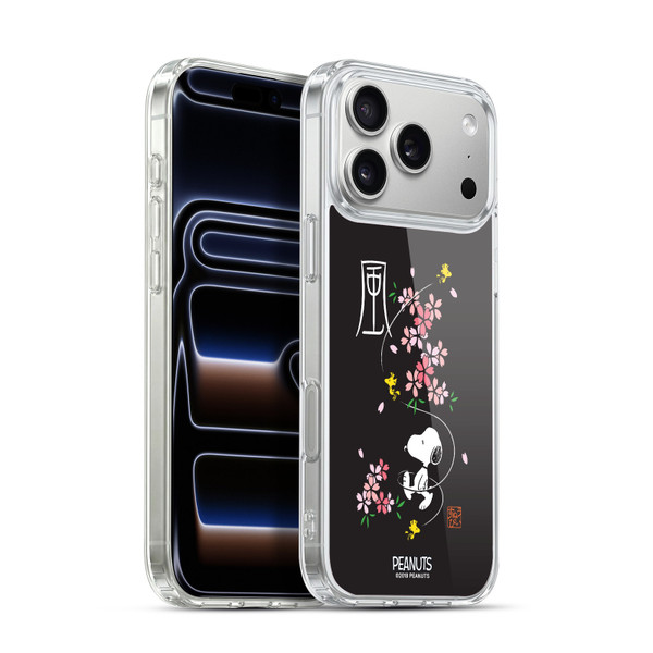 Peanuts Oriental Snoopy Cherry Blossoms Soft Gel Case for Apple iPhone 17 Pro Max